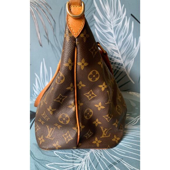 LOUIS VUITTON Palermo PM Monogram Brown Canvas Hand Bag Tote Purse Paris - Picture 7 of 15